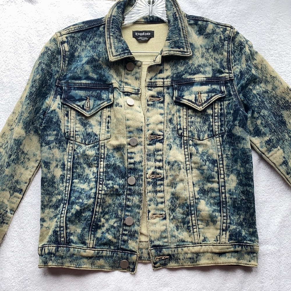 bebe stylist jean-like jacket